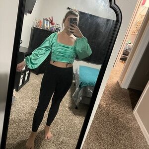 Elegant Green Women's Top